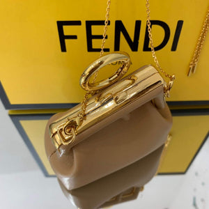Fendi Nano First Charm Shoulder Bag 7AS051 Apricot - Default Title - View 7