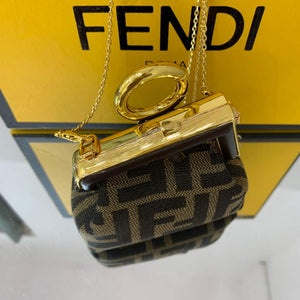 Fendi Nano First Charm Shoulder Bag 7AS051 FF Green - Default Title - View 6