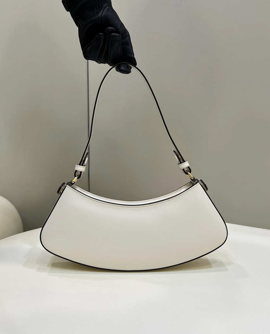 Fendi O¡¯Lock Swing Camellia leather pouch 8BS068AHM0F1DMY 8573 White