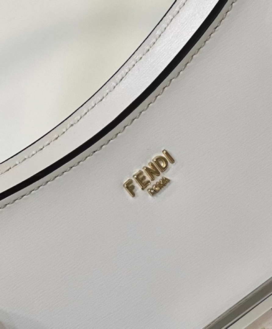Fendi O¡¯Lock Swing Camellia leather pouch 8BS068AHM0F1DMY 8573 White