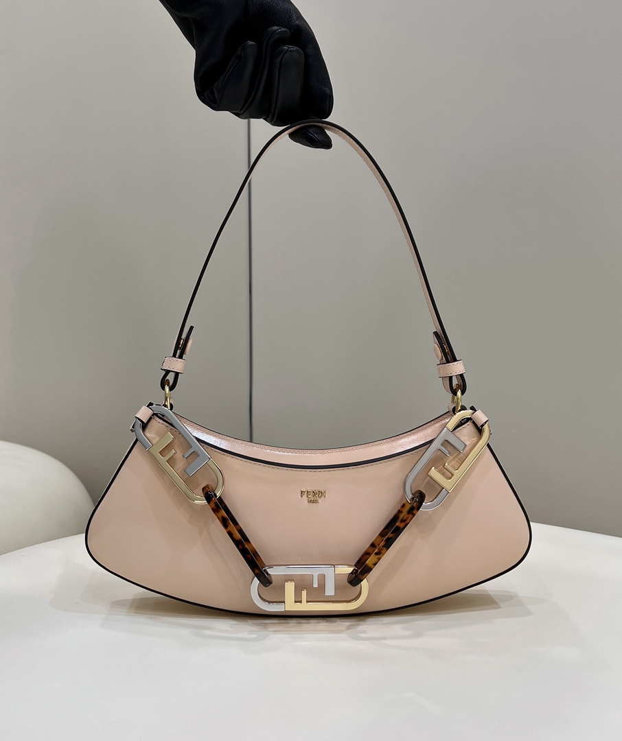 Fendi O¡¯Lock Swing Pink leather pouch 8BS068AHM0F1DMY 8573