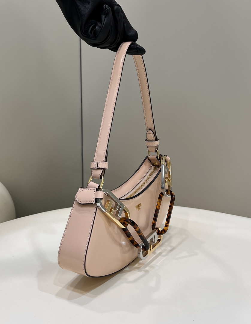 Fendi O¡¯Lock Swing Pink leather pouch 8BS068AHM0F1DMY 8573