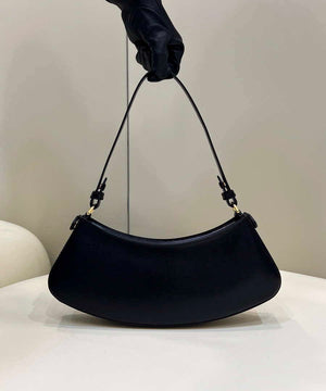 Fendi O'Lock Swing Camellia leather pouch 8BS068 Black - Default Title - View 2