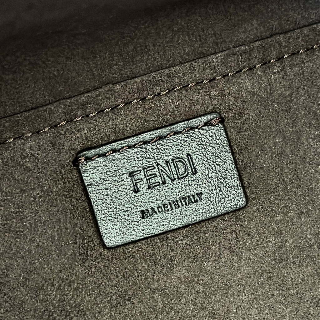 Fendi Origami 8BS083 Brown FF jacquard fabric mini bag that can be 8626S