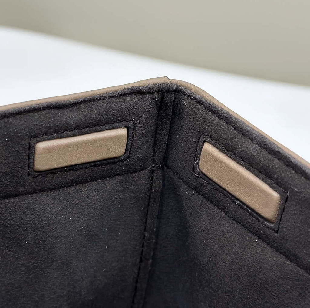 Fendi Origami 8BS083 Mini Transformable Denim Blue FF chenille mini-bag 8626S