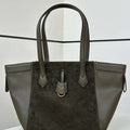 Fendi Origami Medium 8BH414 Dark Green leather bag that can be transformed 8626A - Default Title - View 1