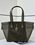 Fendi Origami Medium 8BH414 Dark Green leather bag that can be transformed 8626A