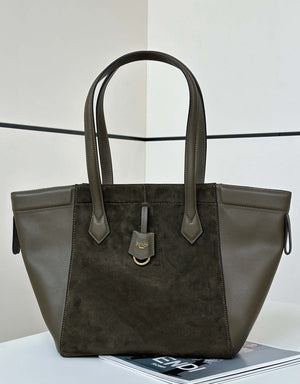 Fendi Origami Medium 8BH414 Dark Green leather bag that can be transformed 8626A - Default Title - View 1
