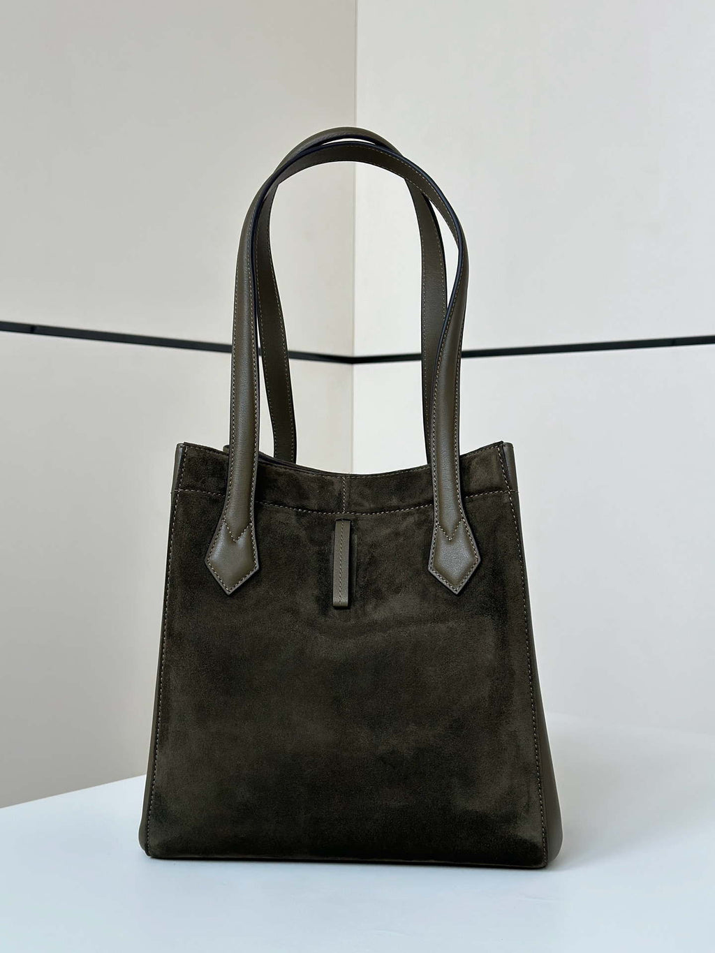 Fendi Origami Medium 8BH414 Dark Green leather bag that can be transformed 8626A