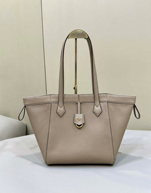 Fendi Origami Medium 8BH414 Dove Gray leather bag that can be transformed 8626A - Default Title - View 1