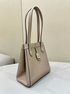 Fendi Origami Medium 8BH414 Dove Gray leather bag that can be transformed 8626A - Default Title - View 3