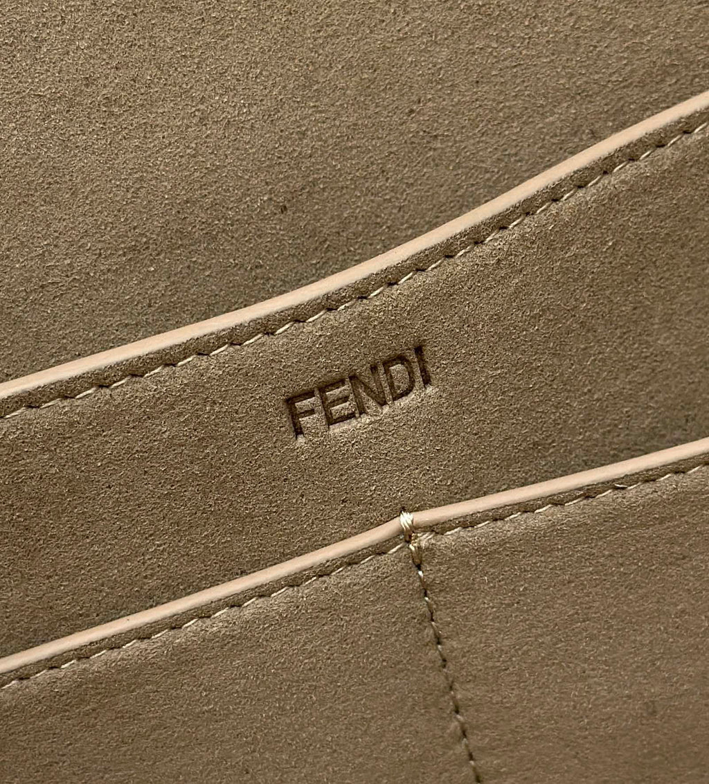 Fendi Origami Medium 8BH414 White leather bag that can be transformed 8626