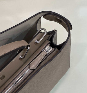 Fendi Peekaboo ISeeU Medium Dove Gray leather bag 7VA529 - Default Title - View 7