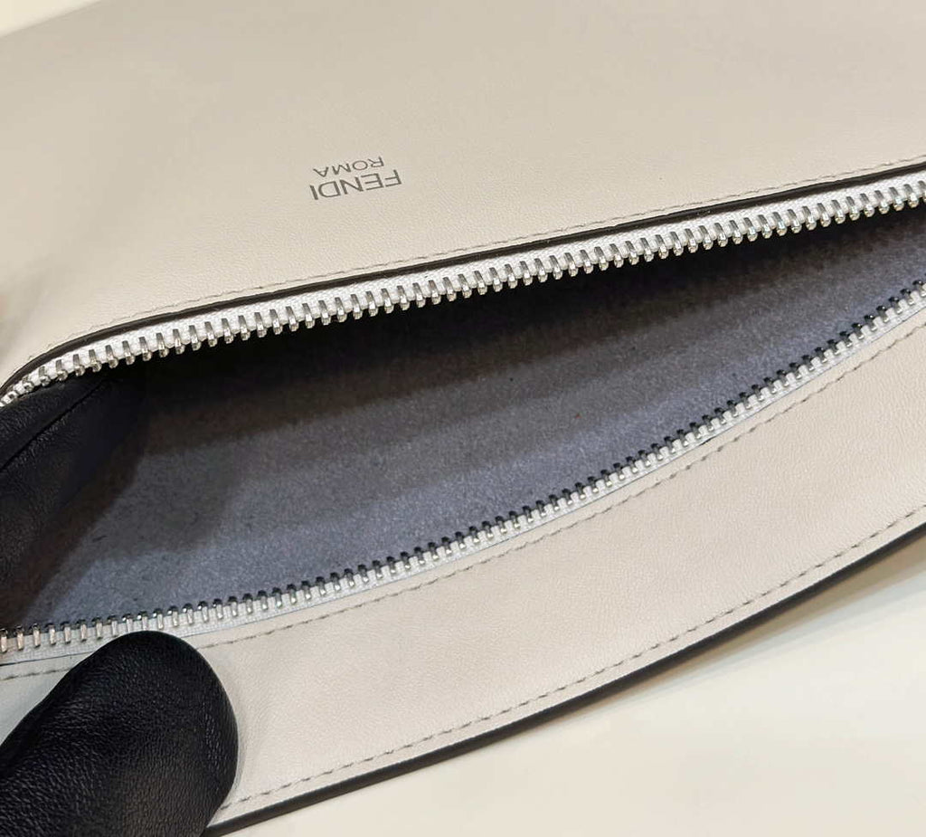 Fendi Peekaboo ISeeU Medium Gray leather bag 7VA529