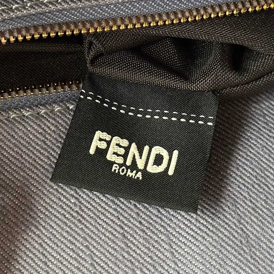 Fendi Summer Tote Blue denim-effect FF jacquard bag 8BH435