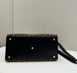 Fendi Sunshine Medium Tote Shoulder Bag 8BH386 Fendi X Versace Logo Green - Default Title - View 4