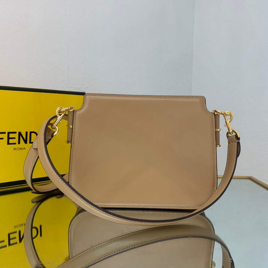 Fendi Touch Beige leather Bag 8BT349