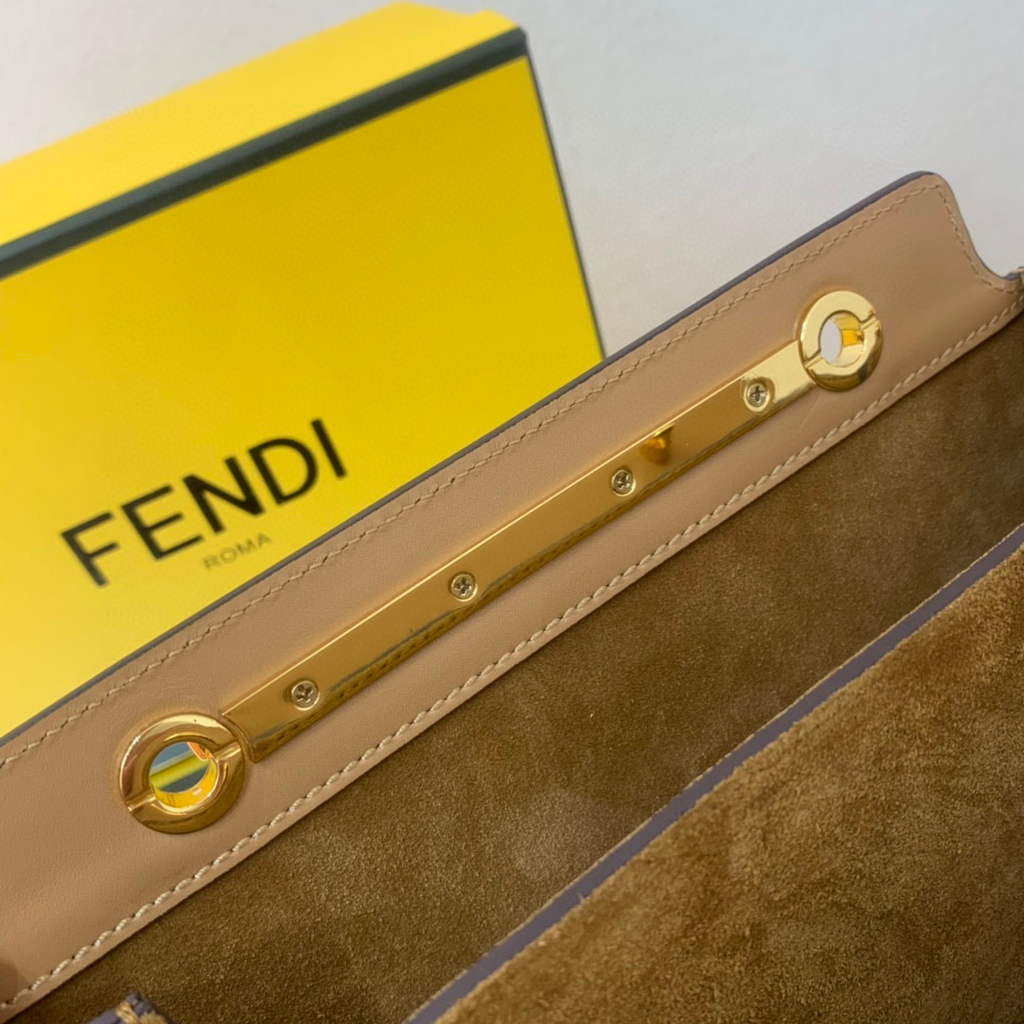 Fendi Touch Beige leather Bag 8BT349