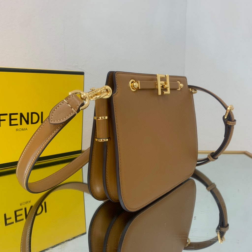 Fendi Touch Brown leather Bag 8BT349