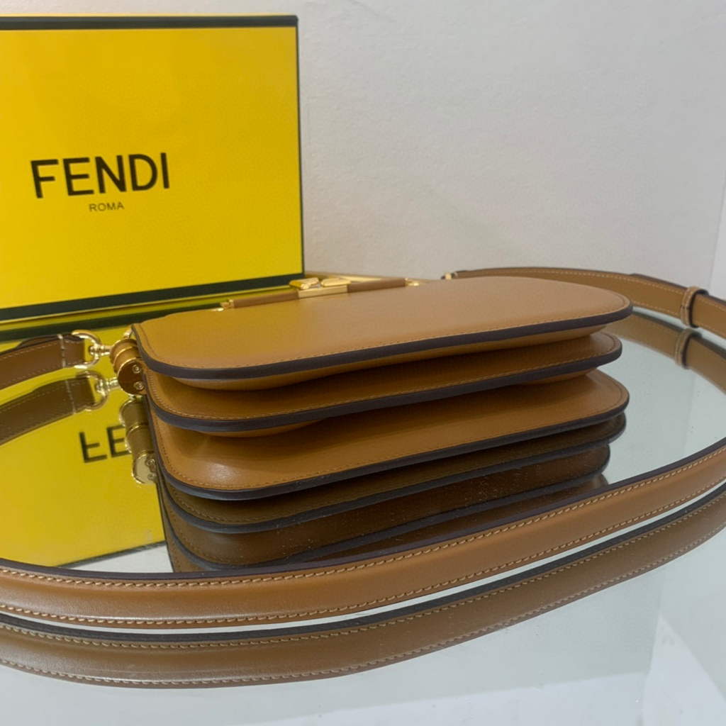 Fendi Touch Brown leather Bag 8BT349
