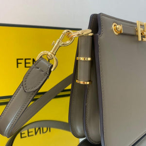 Fendi Touch Grey leather Bag 8BT349 - Default Title - View 4