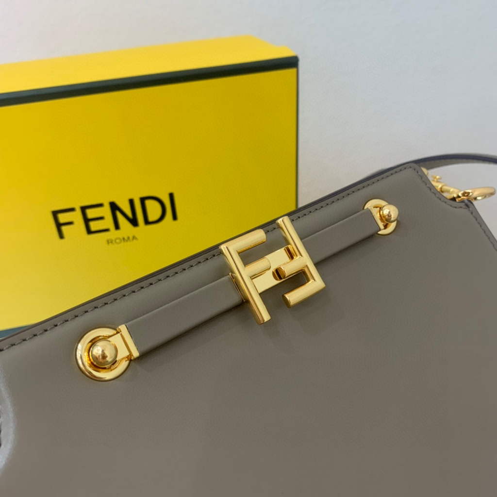 Fendi Touch Grey leather Bag 8BT349
