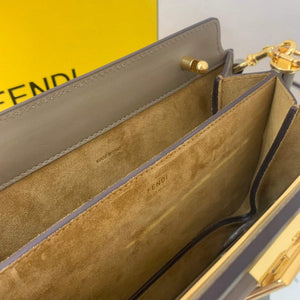 Fendi Touch Grey leather Bag 8BT349 - Default Title - View 7