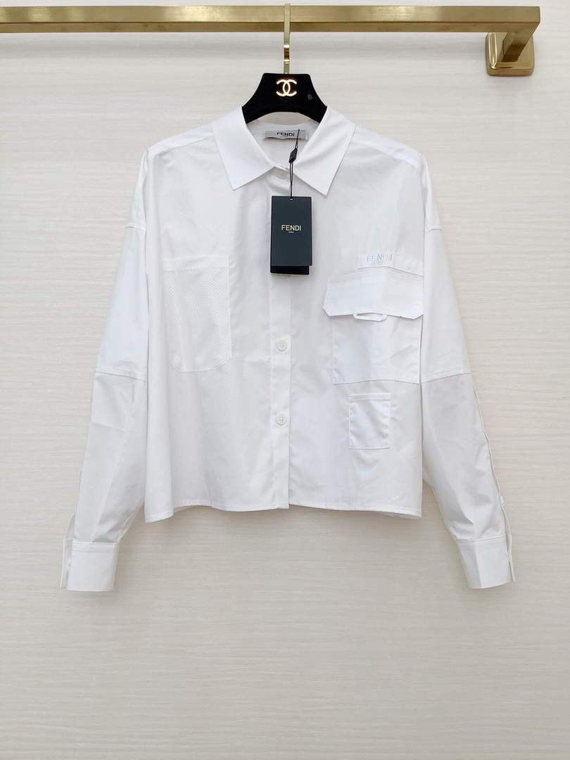 Fendi Women¡¯s Shirts Designer Fendi Clothing White 38085 - luxibagsmall