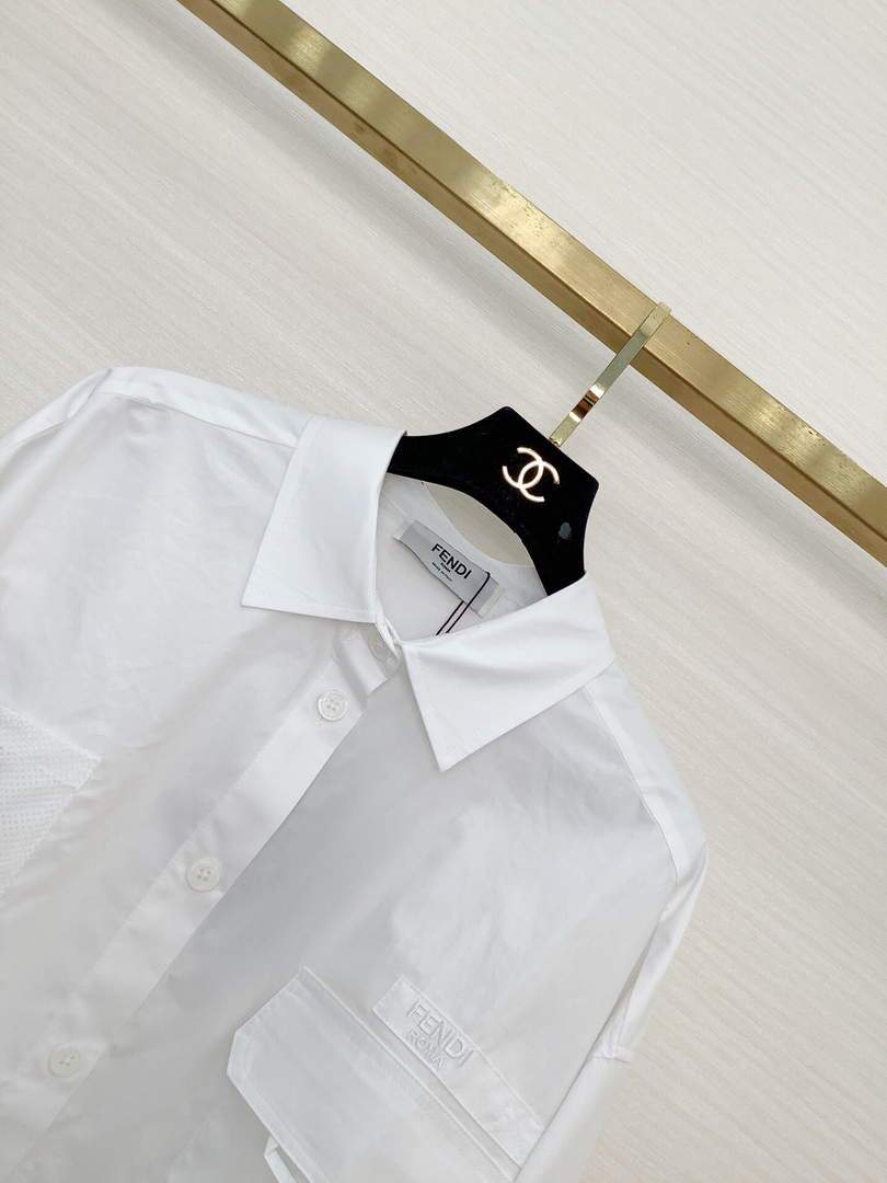 Fendi Women¡¯s Shirts Designer Fendi Clothing White 38085 - luxibagsmall