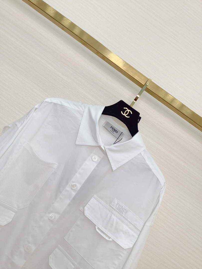 Fendi Women¡¯s Shirts Designer Fendi Clothing White 38084 - luxibagsmall