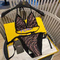 Fendi Women's Black Lycra? Bikini Swimsuit FXB974