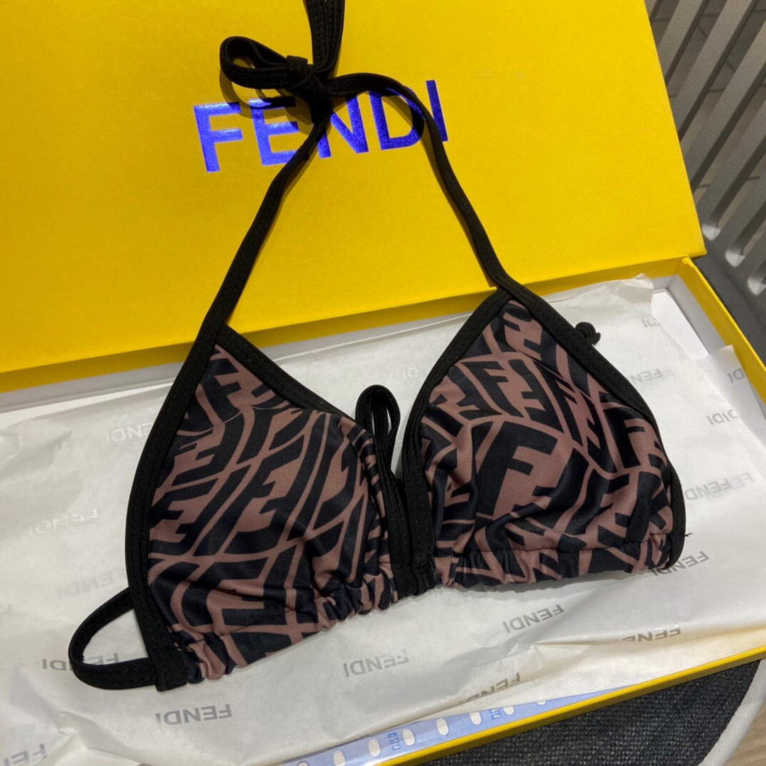 Fendi Women's Black Lycra? Bikini Swimsuit FXB974