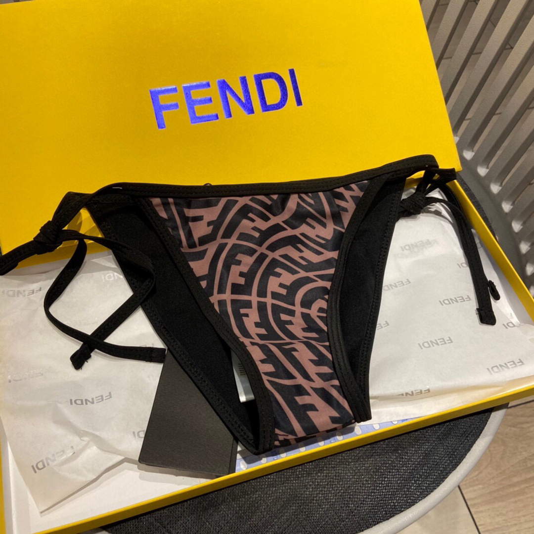 Fendi Women's Black Lycra? Bikini Swimsuit FXB974