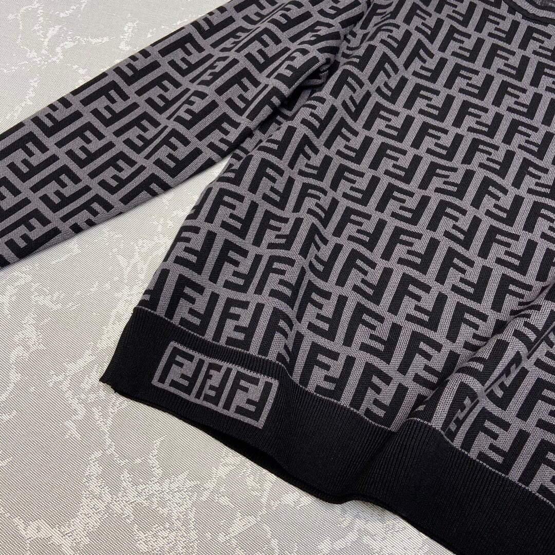 Fendi Women¡¯s FZD753A5 FF Motif Fabric Dress Black - Voguebags