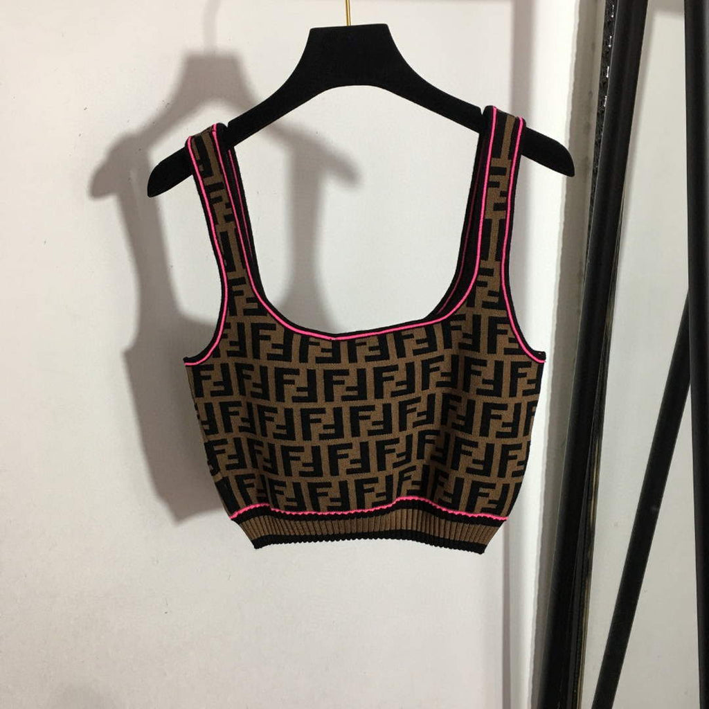 Fendi women's Sporty Top With Ff Motif F380021