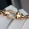 Fred FORCE 10 BRACELET XL model in 18k pink gold and diamonds F23004 - Default Title - View 1