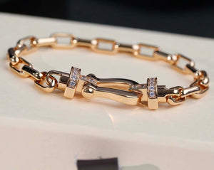 Fred FORCE 10 BRACELET XL model in 18k pink gold with diamonds F23006 - Default Title - View 7