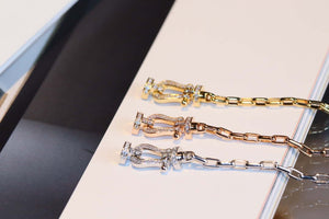 Fred FORCE 10 BRACELET XL model in 18k Yellow gold with diamonds F23008 - Default Title - View 2