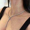 Fred FORCE 10 NECKLACE Small model in 18k platinum gold and diamonds F23011 - Default Title - View 1