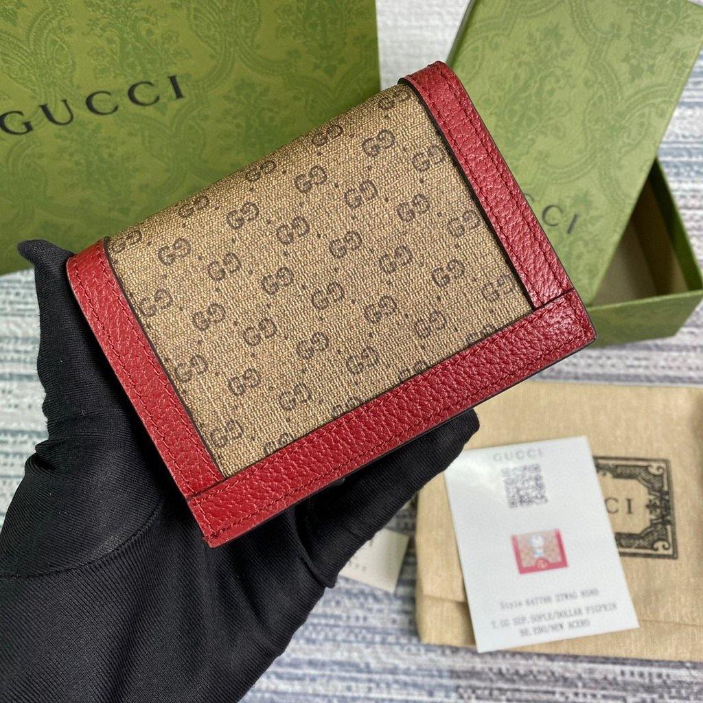 GG 647788 Doraemon x Gucci Card case Red - luxibagsmall