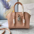 Givenchy BB50J0B00D Mini Antigona Lock Bag in Box Leather Light pink - Default Title - View 1