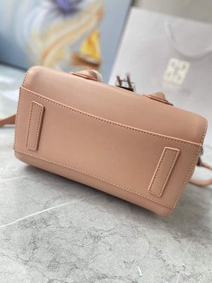 Givenchy BB50J0B00D Mini Antigona Lock Bag in Box Leather Light pink - Default Title - View 6