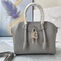 Givenchy BB50J0B00D Mini Antigona Lock Bag in Box Leather Gray - Default Title - View 1
