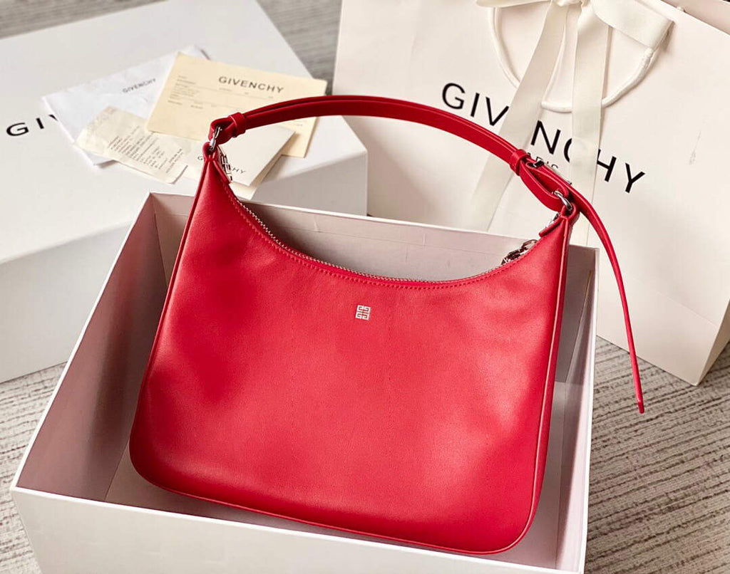 Givenchy BB50LGB1A4 Small Moon Cut Out bag in Leather Red