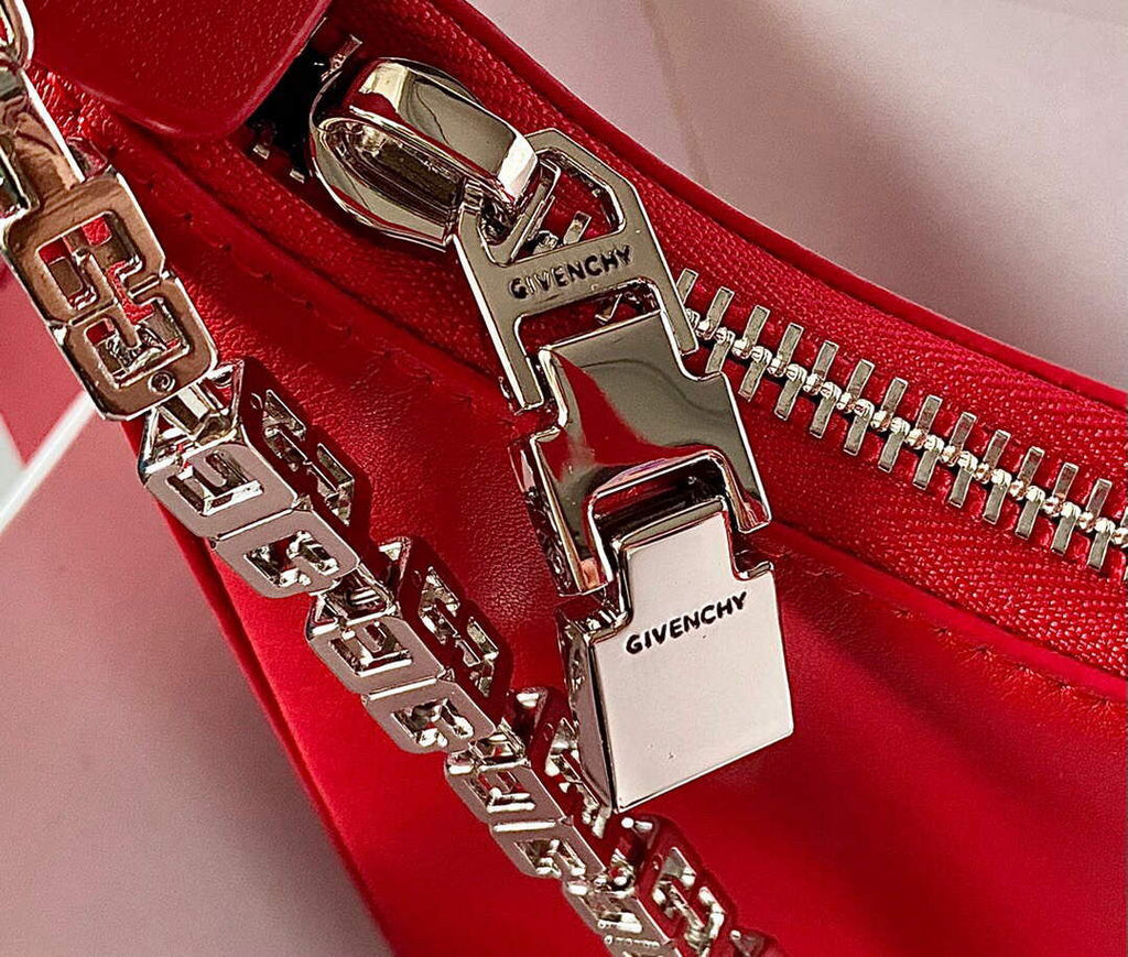Givenchy BB50LGB1A4 Small Moon Cut Out bag in Leather Red