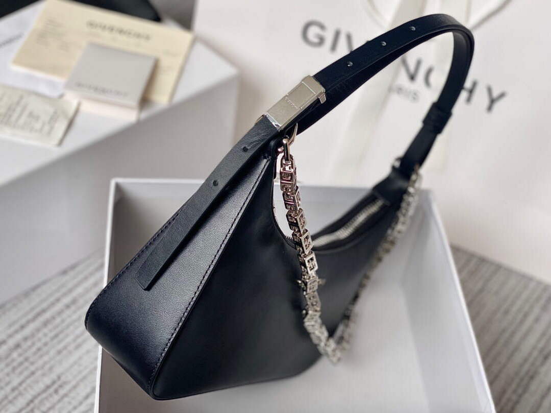 Givenchy BB50LGB1A4 Small Moon Cut Out bag in Leather Black