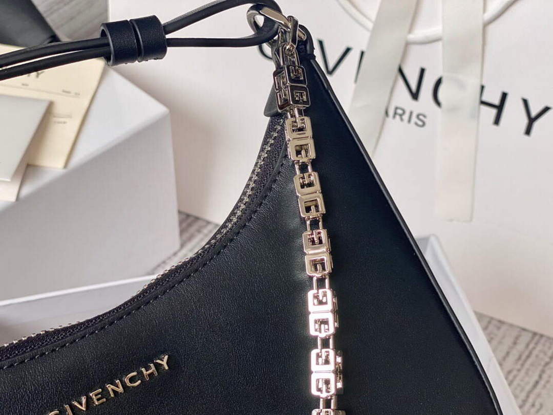 Givenchy BB50LGB1A4 Small Moon Cut Out bag in Leather Black
