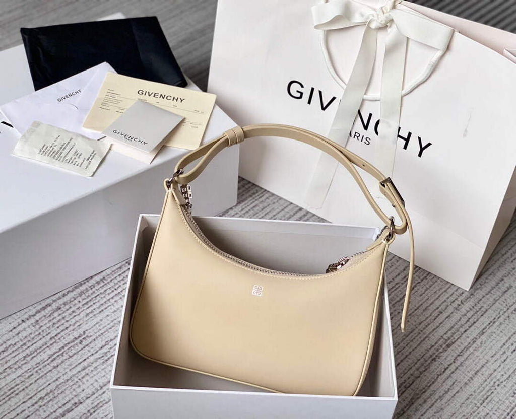 Givenchy BB50LGB1A4 Small Moon Cut Out bag in Leather Beige