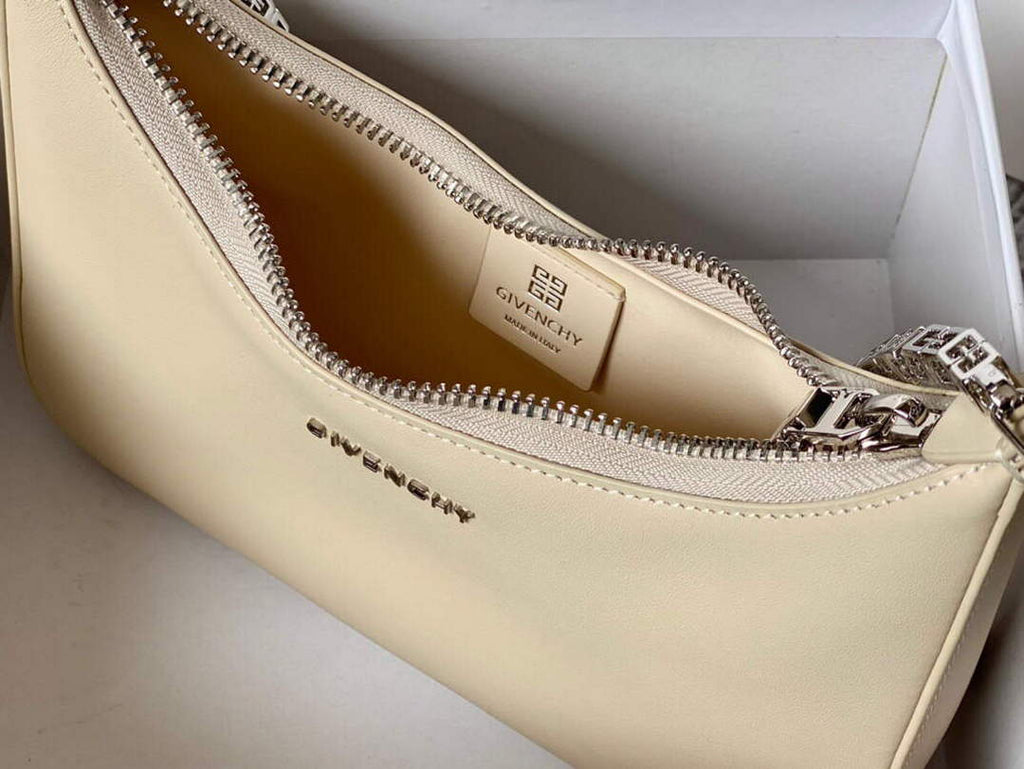 Givenchy BB50LGB1A4 Small Moon Cut Out bag in Leather Beige