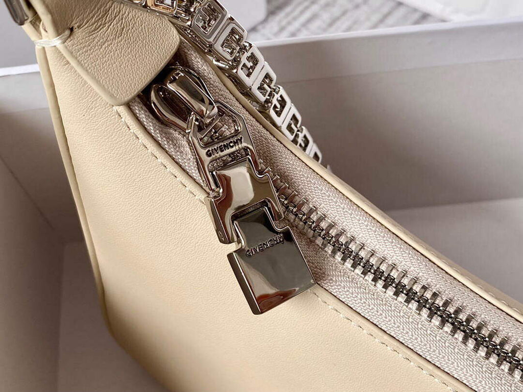 Givenchy BB50LGB1A4 Small Moon Cut Out bag in Leather Beige